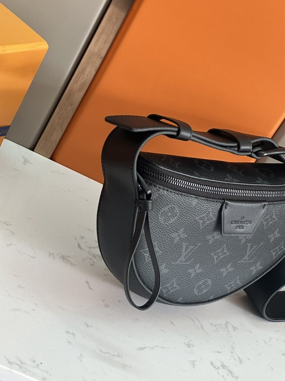 Top Original   Original Development, All Steel Hardware     This LV Moon Crossbody handbag is crafted from Monogram Eclipse-coated canvas with leather trimmings and a shoulder strap for a sophisticated and handsome look.