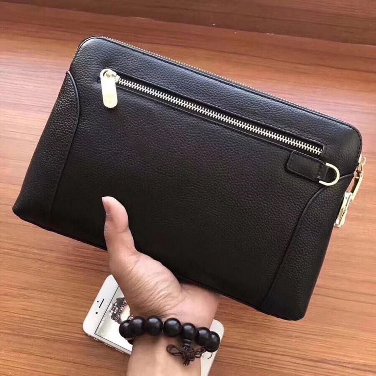 Latest 2021 Launch   Luxury [LV]  Men's Clutch, Platinum in Selected Leather - High-grade Imported Cowhide Leather, Imported Cowhide Leather Lining Design  Uniform Alignment [Bolt] Oversized Internal Space [Bolt] Unique 