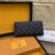 () [Original] LV Louis Vuitton  [Model] 666069 small wallet [Size] 19-10-2.5cm [Color] black high-end quality (original authentic) [Material] LV Louis Vuitton counter purchases classic  the original imported   cowhide  a