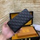 () [Original] LV Louis Vuitton  [Model] 666069 small wallet [Size] 19-10-2.5cm [Color] black high-end quality (original authentic) [Material] LV Louis Vuitton counter purchases classic  the original imported   cowhide  a