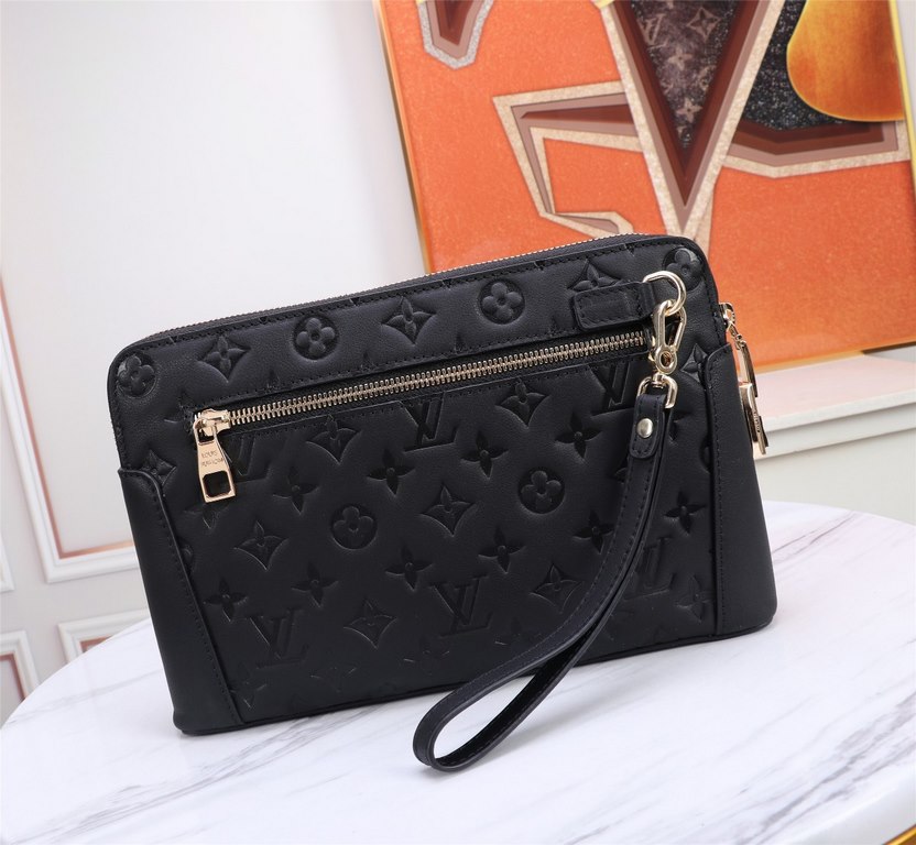 Top counter rat ruthless goods 2022 latest style LV men's combination lock clutch bag fire models large shipments pull, clamor counter goods   top original single goods   paper talk bragging about the skin we will not, p