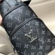 So many people looking at the bag!  LV is not good to sell turn the picture know. Latest 2020 Launched Men's Chest Bag, Selected Leather - High-grade Imported Cowhide Leather, Imported Lining Design  Uniform alignment [B