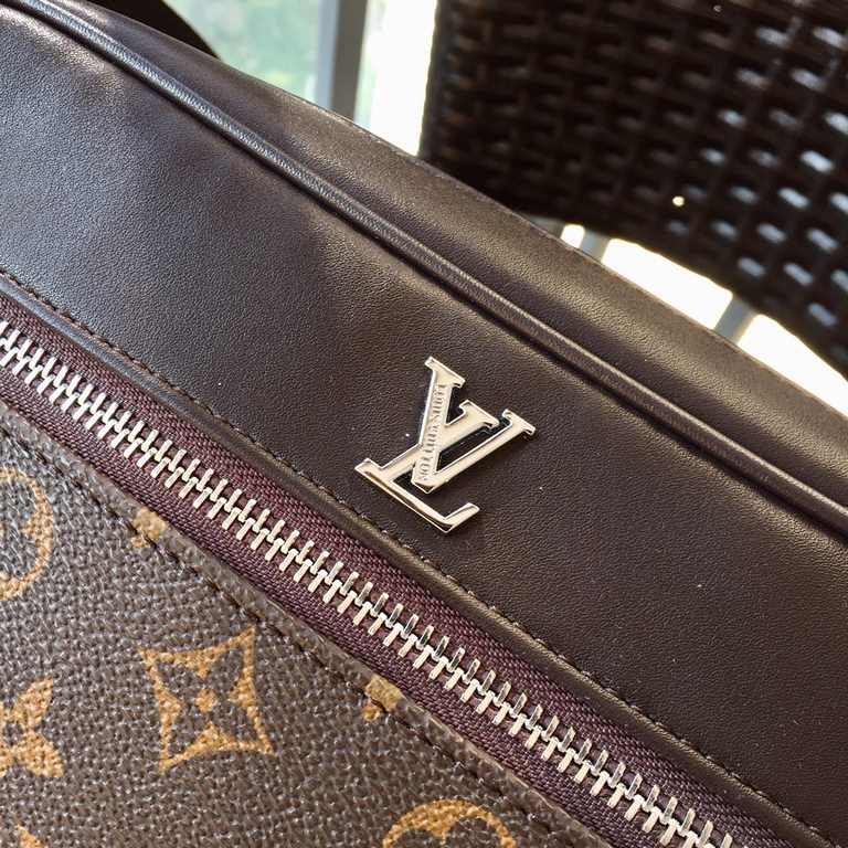 Counter genuine available [top original quality LV men's crossbody bagSize 27-19-7cmOriginal factory production, must be fine   Heavy gold playing version of the replica   Original head layer calfskin replica   Leather i