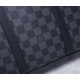 TOP ORIGINAL EXCLUSIVE ACTUAL M41125 BLACK GRID # OLD FLOWER ##PORTE-DOCUMENTS VOYAGE The Porte-Documents Voyage briefcase in Monogram Macassar canvas is a modern take on a classic Louis Vuitton design. With its lightwei