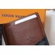 M80767Pocket walletCrafted in Epi leather, this pocket wallet is lined in smooth leather and Monogram Eclipse canvas with a Monorgam print, giving it a surprisingly classic look. This compact wallet features three credit