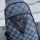 So many people looking at the bag!  LV is not good to sell turn the picture know. Latest 2020 Launched Men's Chest Bag, Selected Leather - High-grade Imported Cowhide Leather, Imported Lining Design  Uniform alignment [B