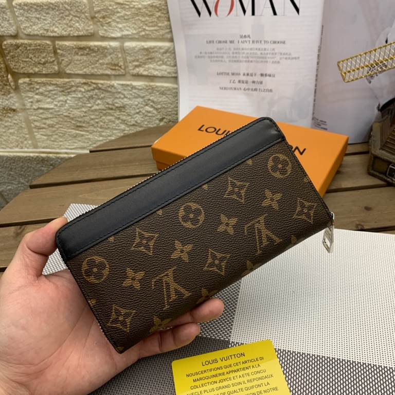 () [Original single] LV Louis Vuitton  [Model] 666064 small wallet [Size] 19-10-2.5cm [Color] old flowers high-end quality (original single authentic) [Material] LV Louis Vuitton counter purchases classic  original impor