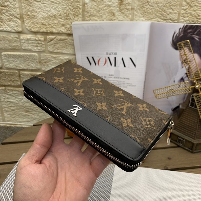 () [Original single] LV Louis Vuitton  [Model] 666064 small wallet [Size] 19-10-2.5cm [Color] old flowers high-end quality (original single authentic) [Material] LV Louis Vuitton counter purchases classic  original impor