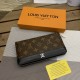 () [Original single] LV Louis Vuitton  [Model] 666064 small wallet [Size] 19-10-2.5cm [Color] old flowers high-end quality (original single authentic) [Material] LV Louis Vuitton counter purchases classic  original impor