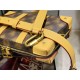 M81580, this Soft Trunk bag introduces Louis Vuitton's classic elements into a creative fantasy. Wavy lines and the out-of-focus pattern of the Blurry Monogram canvas resemble a surrealist painting, revealing Virgil Ablo