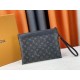 M81848 M81569 M82079 Exclusive! From Louis Vuitton's late 2022 Room with a View collection, the To-Go clutch is a poetic sunrise on Monogram Eclipse canvas, with floating clouds spelling out the LV logo and a vision of a