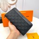 [Original] LV Louis Vuitton [Model] 666069 Small Wallet [Size] 19-10-2.5cm [Color] Black High-end quality (original authentic) [Material] LV Louis Vuitton Counter OEM Classic Original Imported   Cowhide Authentic Importe