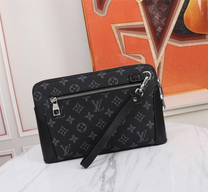 [Top original single quality] 2022 the latest models of combination lock LV single pull handbag European original imported cowhide sketched old flower iconic lines, using imported equipment production, fashion trend, cou