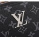 [Top original single quality] 2022 the latest models of combination lock LV single pull handbag European original imported cowhide sketched old flower iconic lines, using imported equipment production, fashion trend, cou