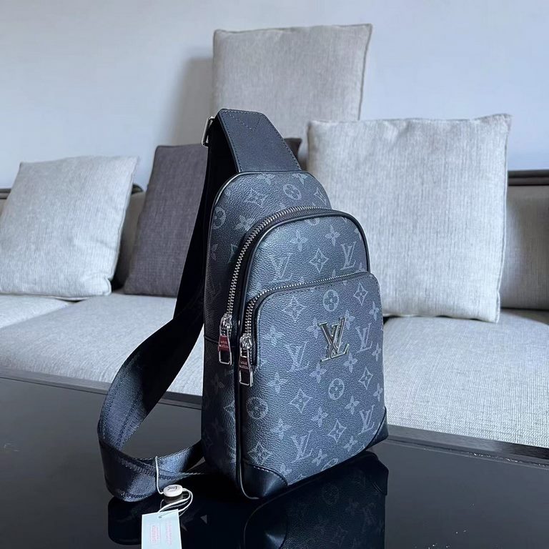 Exclusive  [Original Goods] LV Chest BagModel 28996Size 18-31-5Counter new    heavy hit replica   original leather replica   leather super soft   oversized capacity   customized counter original hardware  smooth zipper  