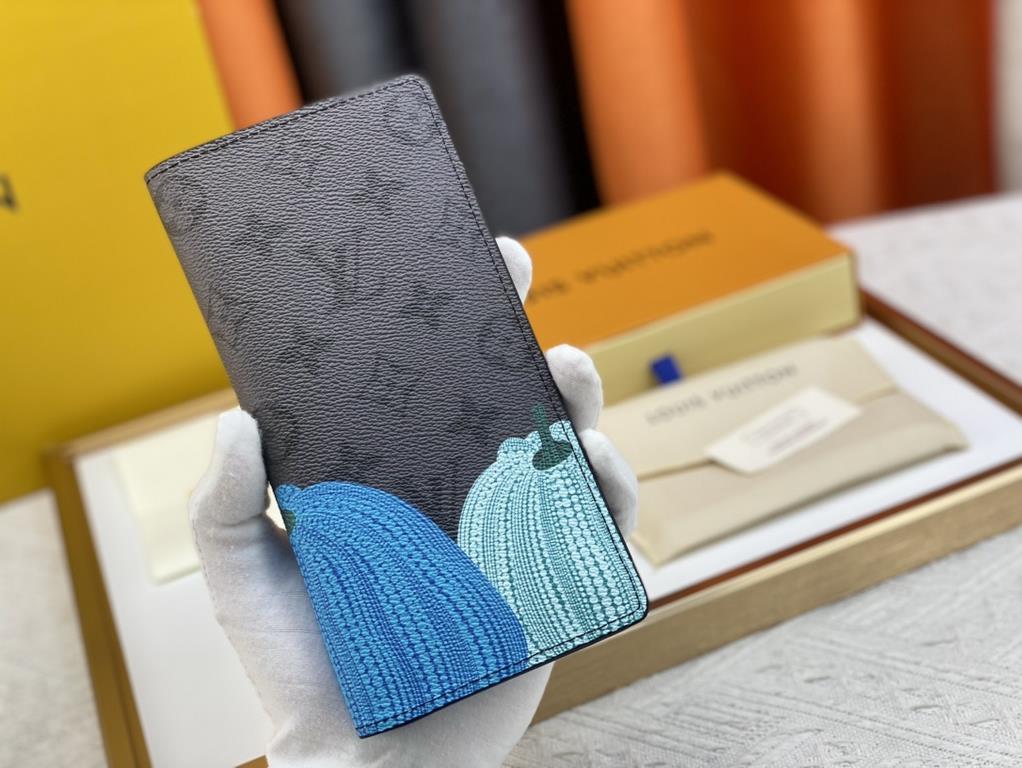 62665 Grey Flower Pumpkin   From the Louis Vuitton x Yayoi Kusama Collaboration, this LV x YK pocket wallet features a colorful pumpkin motif on Monogram Eclipse Reverse canvas, recreating the symbol of warmth and solace