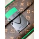 Top quality original and exclusive This S Lock messenger bag M58489 embossed M45806 black M45836 blue M46243 purple M46246 green is made of Monogram Macassar canvas and features a new closure inspired by Georges Vuitton'