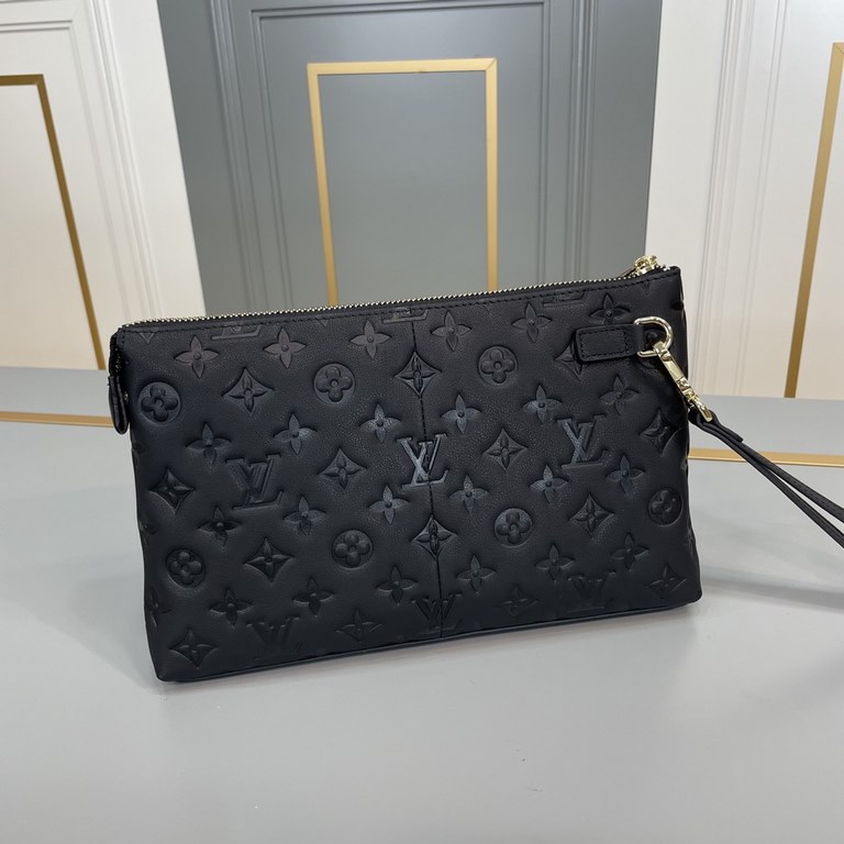 The original official network original single goods [love] LV original single authentic new counter with the same high-end men's casual clutch   workmanship is super refined and elegant. With imported raw materials cowhi