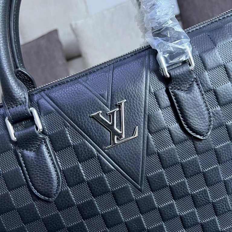 Exclusive  [Original Goods] LV Handheld BriefcaseModel 28052-5Size 39-28-7Counter new    Heavy hit replica   original leather replica   leather super soft   super large capacity   customized counter original hardware  sm