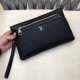 LV Strong] Fashion Casual Clip Bag    Imported Leather The market is the only home of a five sex gold Please recognize the quality quasi-quality Not the same amount of quality is not a kind of temperament, 8066 Color Bla