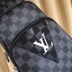 So many people looking at the bag!  LV is not good to sell turn the picture know. Newest 2020 Launched Men's Chest Bag, Selected Leather - High-grade Imported Cowhide Leather, Imported Lining Design  Uniform alignment [B