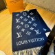 New  Louis Vuitton  [L Classic Monogram Long Scarf] Original 11 customization, the Simply LV scarf amplifies the classic Monogram motif across the entire width, illustrating Louis Vuitton's design heritage while brighten