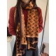 LV new old flower long scarf】Great item to enhance temperament and taste! Four seasons must have! Really unbeatable practical! Lv rare cashmere long scarf, ! Fabric feel really good, a simple try, you know it is what you