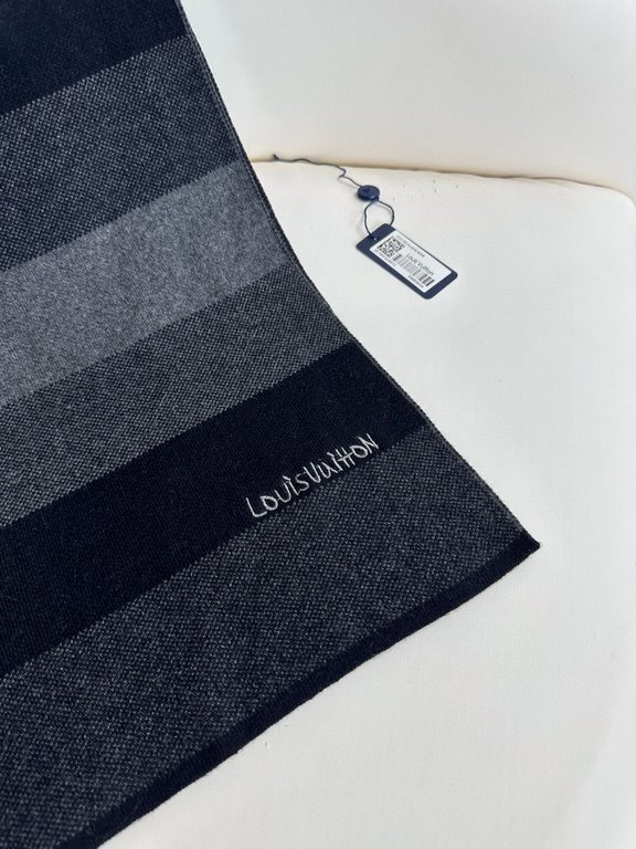 Lv pop-up arrives! Knitted Stripes]  Universal scarf for men and women, low-key color scheme more enjoyable fashion high-end, 100% knitted cashmere classic stripes knitted   scarf   high cutting-edge products  , fashiona