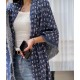 Pricelv2023's newest shawl has a gradient effect that resembles the chic texture of beloved jeans washed over time. The gorgeous silk-wool blend is cut to a generous size for a variety of styling possibilities. The      