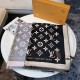 Special European version of the goods franchise]     New Lv Scarf   Fashionable big style, simple and atmospheric, spot. The effect of the upper body is super great. Gift for self-use super cost-effective. size 180 65 ar