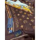 Price.   Donkey family new [V chain logo long scarf] cashmere long scarf, show LV letters in the classic Monogram pattern of dexterity changes, floral elements intertwined arrangement, embellished tassel trim. This size 