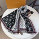 [European version of the goods franchise] explosive scarf, new Lv four side whiskers scarf, letters color blocking models, fashionable big style, exquisite workmanship feel good, gift for self-use super high cost-effecti