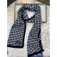 (LV) original single quality Imperial Hall of Fame superb donkey! Autumn and winter counter in the sale of top cashmere knitted scarf. With exquisite simple pattern combination into a classic pattern beautiful to the ext