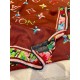 Price  l2024 new spring L.V Garden110110 [both sides of the same color encrypted velvet, baby velvet level].LV Garden Mulberry Silk  Velvet Square Scarf is made up of Monogram elements with colorful flowers, showing the 