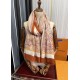 New 2024LV [300 pcs cashmere long scarf] physical genuinely beautiful   shawl with print   no matter the design of the airbrush are very in place   details are visible   the whole scarf gives people a big brand aura at t