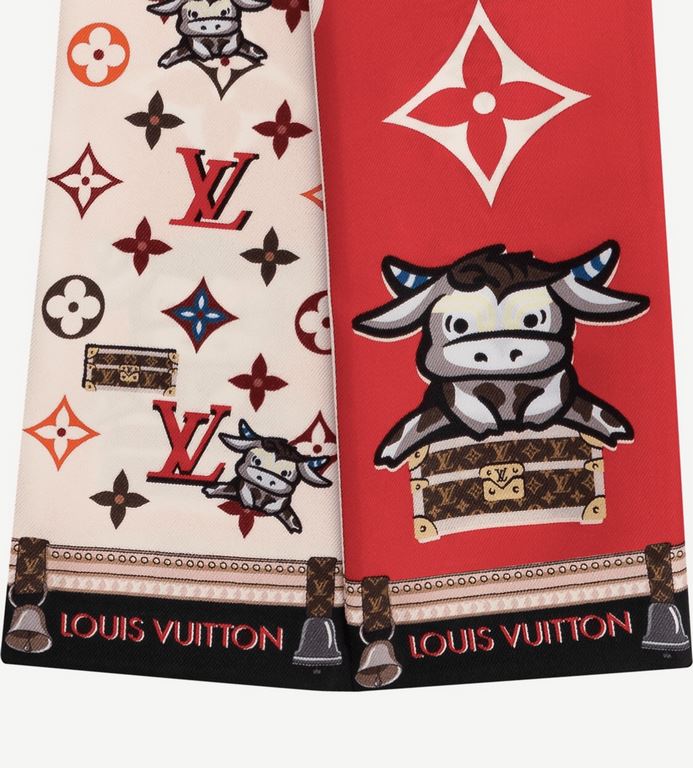 PLV2106   LV Year of the Ox Chinese New Year special edition Zodiac - Ox silk hair tie   miss please wait 12 years   super value close your eyes to buy   in recent years the Chinese element is a big trend in the world's 