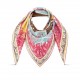 SLV2317 Original Lv [Floral Labyrinth] 90cm version, this mulberry silk square scarf speaks of the brand's classics with the LV Secret Garden motif hard cases of different sizes are arranged in a labyrinth of Monogram fl