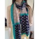 LV new old flower long scarf】Great item to enhance temperament and taste! Four seasons must have! Really unbeatable practical! Lv rare cashmere long scarf, ! Fabric feel really good, a simple try, you know it is what you