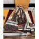 New LV 2023 latest models   top design is too beautiful, truly awesome   [double-sided ring velvet long scarf]    physical genuinely beautiful   shawl with prints      regardless of the design of the airbrush are very in