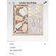 Price  SLV2332  Original Lv [TAG ME Luggage Tag] 90cm Silk Square Scarf, focusing on Louis Vuitton's travel legacy and adventurous spirit, depicts the traditional luggage tag motifs in warm colors, rendered on top of the