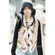 Price.   Donkey family new [V chain logo long scarf] cashmere long scarf, show LV letters in the classic Monogram pattern of dexterity changes, floral elements intertwined arrangement, embellished tassel trim. This size 