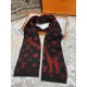 (LV) original single quality Imperial Hall of Fame superb donkey! Autumn and winter counter in the sale of top cashmere knitted scarf. With exquisite simple pattern combination into a classic pattern beautiful to the ext