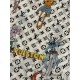 top guest silver line silver line cashmere long scarf, donkey family new [L cartoon pattern silver line long scarf] top cashmere printing, show LV letters in the classic Monogram pattern dexterity change, cartoon element