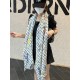 top guest silver line silver line cashmere long scarf, donkey family new [L cartoon pattern silver line long scarf] top cashmere printing, show LV letters in the classic Monogram pattern dexterity change, cartoon element