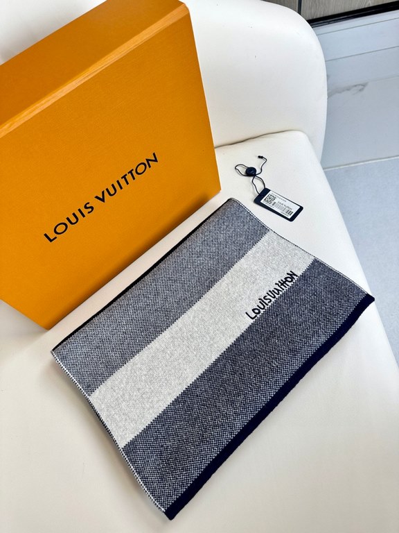 Lv pop-up arrives! Knitted Stripes]  Universal scarf for men and women, low-key color scheme more enjoyable fashion high-end, 100% knitted cashmere classic stripes knitted   scarf   high cutting-edge products  , fashiona