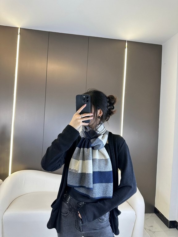 Lv pop-up arrives! Knitted Stripes]  Universal scarf for men and women, low-key color scheme more enjoyable fashion high-end, 100% knitted cashmere classic stripes knitted   scarf   high cutting-edge products  , fashiona