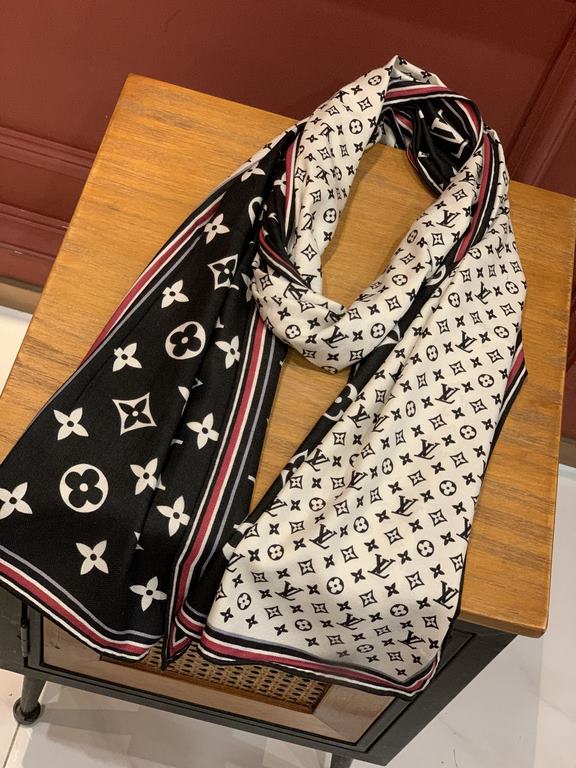 The king of value for money   New on  Specifications 65cm  180cm top herringbone pattern silk cashmere long scarf【Both sides of the same color】 High-end starting pointFashionable to bomb! Pure and simple LV accent! LV th