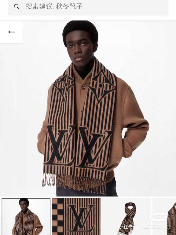 New   Counter synchronization   Donkey's new [L Stripe Checkerboard Scarf] unisex, the LV Graphical Scarf is a striking stripe with the classic Damier pattern and oversized LV letters, and a rustic tasseled trim. The sof