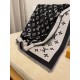 LV jacquard scarf truly awesome  original 11 customized   Miss LV long scarf taken from a fine, lightweight silk-wool blend, eye-catching presentation of the Monogram pattern and tasseled edges, and more Louis Vuitton lo