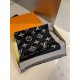 LV jacquard scarf truly awesome  original 11 customized   Miss LV long scarf taken from a fine, lightweight silk-wool blend, eye-catching presentation of the Monogram pattern and tasseled edges, and more Louis Vuitton lo